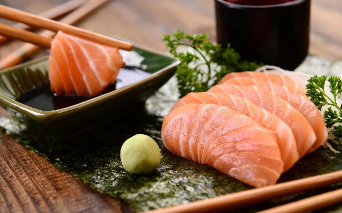 Fish is a staple of the Japanese diet, with the exception of fatty varieties such as salmon. 